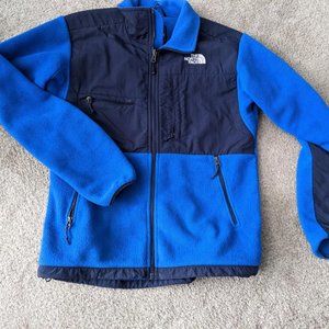 North Face Blue Fleece/nylon Mens Jacket small